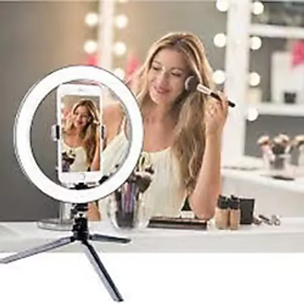 CMT Ring Light Makyaj Selfie Led Işığı 10 Inç Tripot Ayaklı