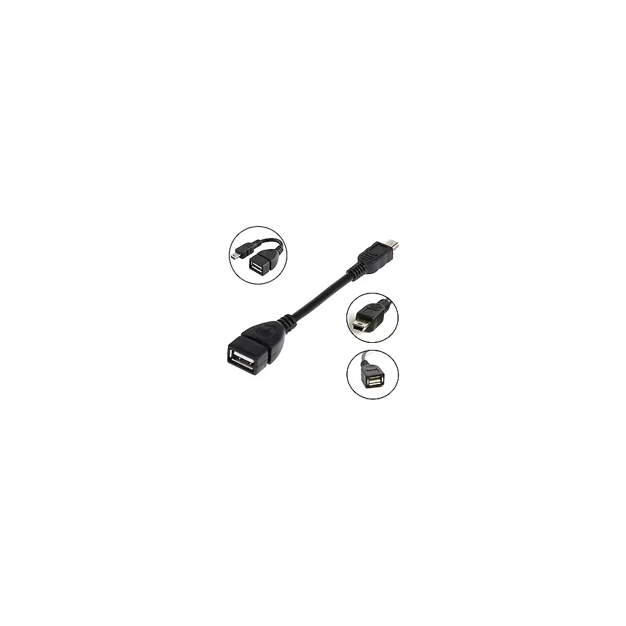 Cnl Mini Usb Otg Kablo - 5 Pin Usb Çevirici Kablo