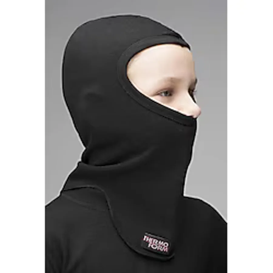Çocuk Kar Maskesi - Thermoform - Heavy - Siyah 4-6 Yaş