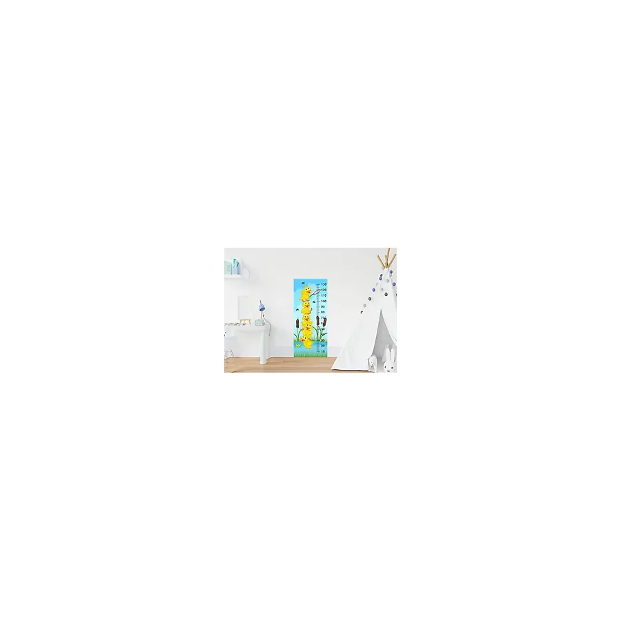 Çocuk Odası Bebek Odası Boy Ölçer Boy Cetveli Sticker Ördekler