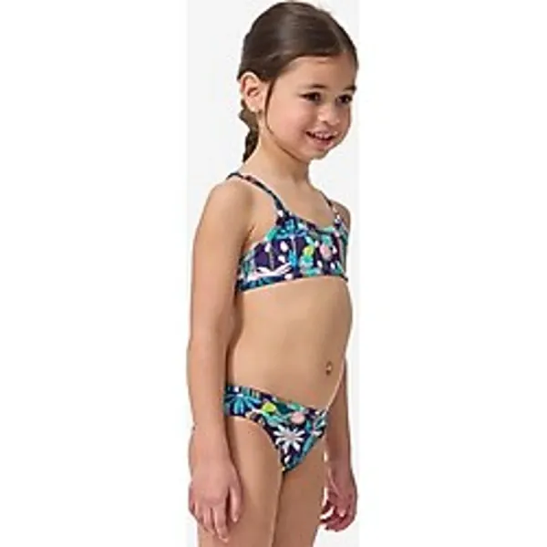 Çocuk Yuvarlak Yaka Bikini Takımı - Çok Renkli - Çiçek Desenli - Boni Decathlon