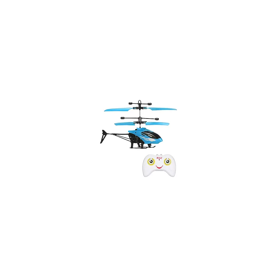 Çocuklar İçin Uzaktan Kumandalı RC Helikopter Mini - Mavi