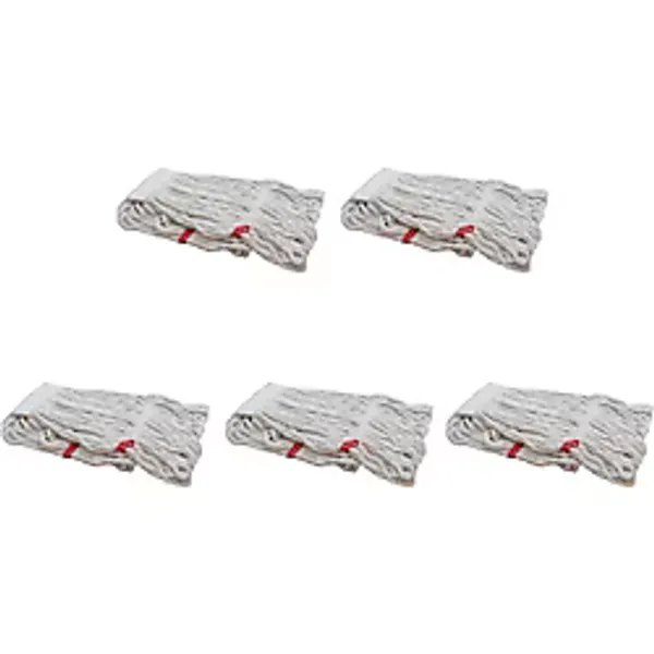 Cod-Ex Dar Yedek Islak Mop Paspas Ucu Başlığı Püskül -17 Cm. -Pamuklu - 450 Gram. -Beyaz - 5 Adet