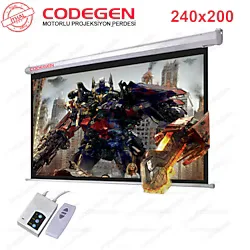 Codegen EX-24 240x200 Motorlu Projeksiyon Perdesi