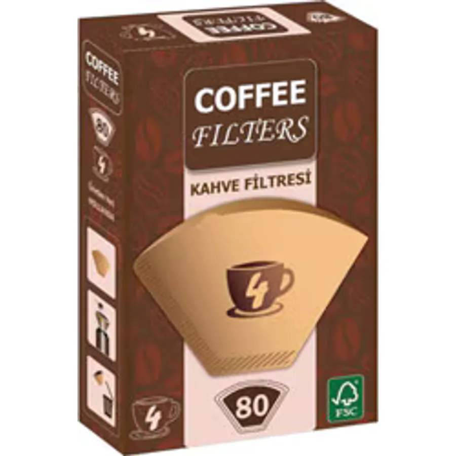 Coffee Filters No: 4 80'li Filtre Kahve Kağıdı