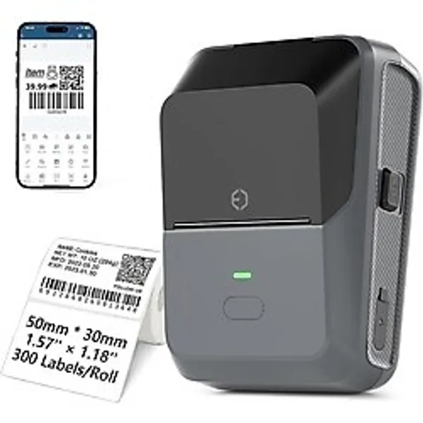 Çok Amaçlı Bluetooth Destekli Taşınabilir Akıllı Termal Etiket Yazıcısı - Çok Renkli - Genel