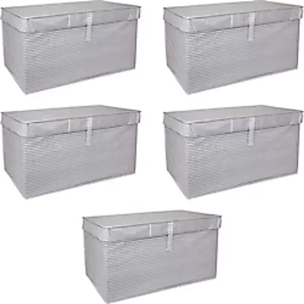 Çok Amaçlı Düzenleyici Kutu Organizer Cırt Cırtlı Hurç Mega Plus Boy 40cm X 30cm X 70cm (5 Adet)