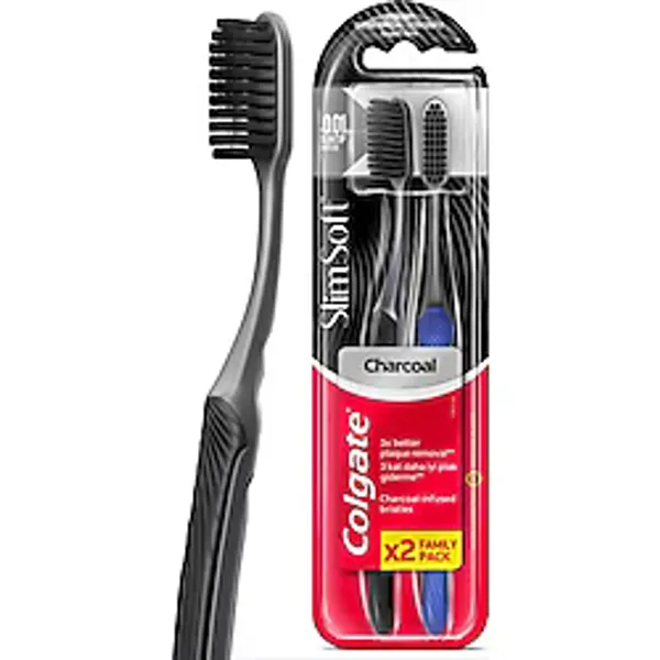 Colgate Mikro Ince Charcoal Hassas Temizlik Yumuşak Diş Fırçası 1+1 Ağız Bakımı Ağız Hijyeni Diş Temizliği