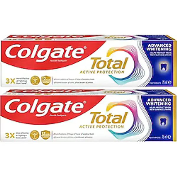 Colgate Total Komple Ağız Bakımı Gelişmiş Beyazlık Beyazlatıcı Diş Macunu (1 x 75 mL)