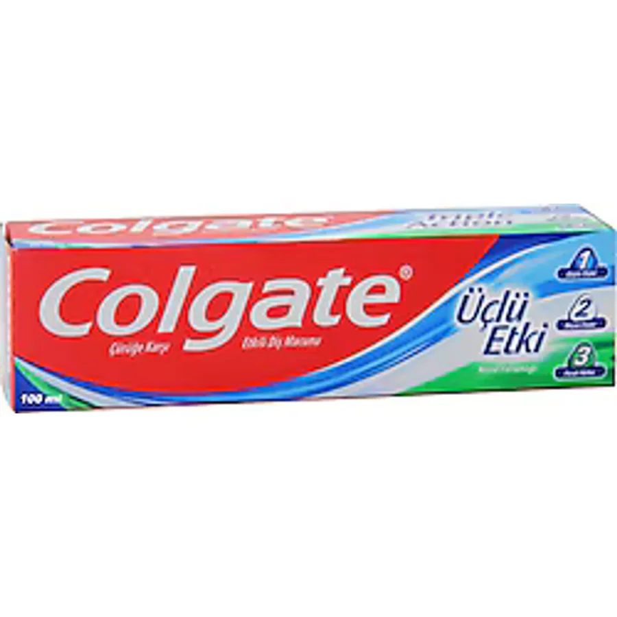 Colgate Üçlü Etki Beyazlatıcı 100 ml Florürlü Diş Macunu