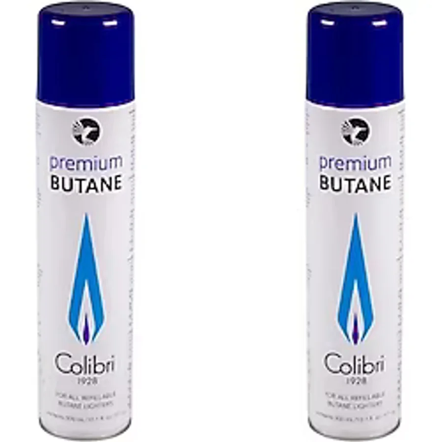 Colibri Premium Gazlı ve Pürmüzlü Çakmaklar İçin Bütan Gaz 2'li Paket