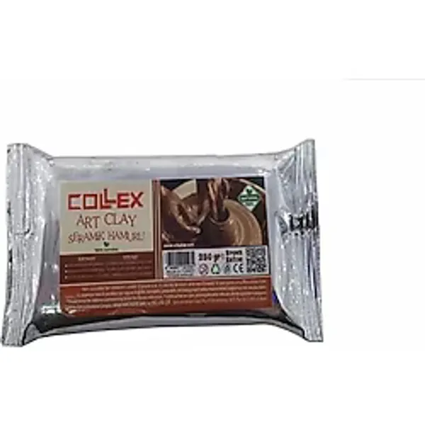 Collex Sanat Kili Seramik Hamuru Kahverengi 250 Gr. 2 Adet