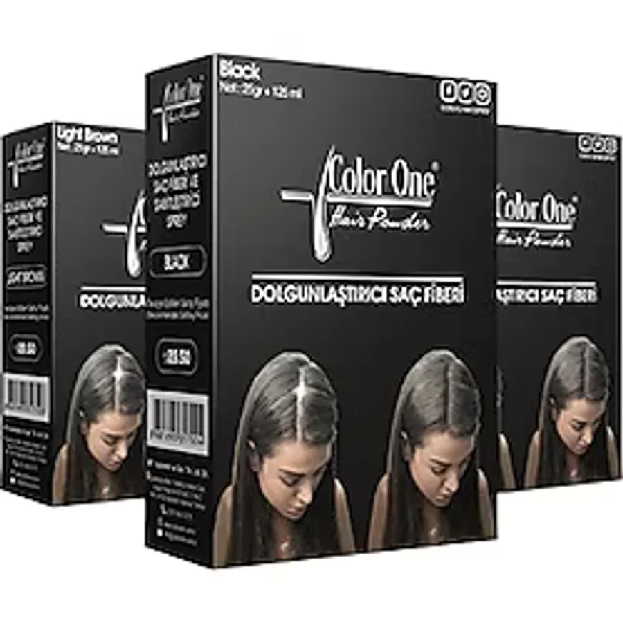 Color One Dolgunlaştirici Saç Fiberi Dark Brown 25+100 ml Topik