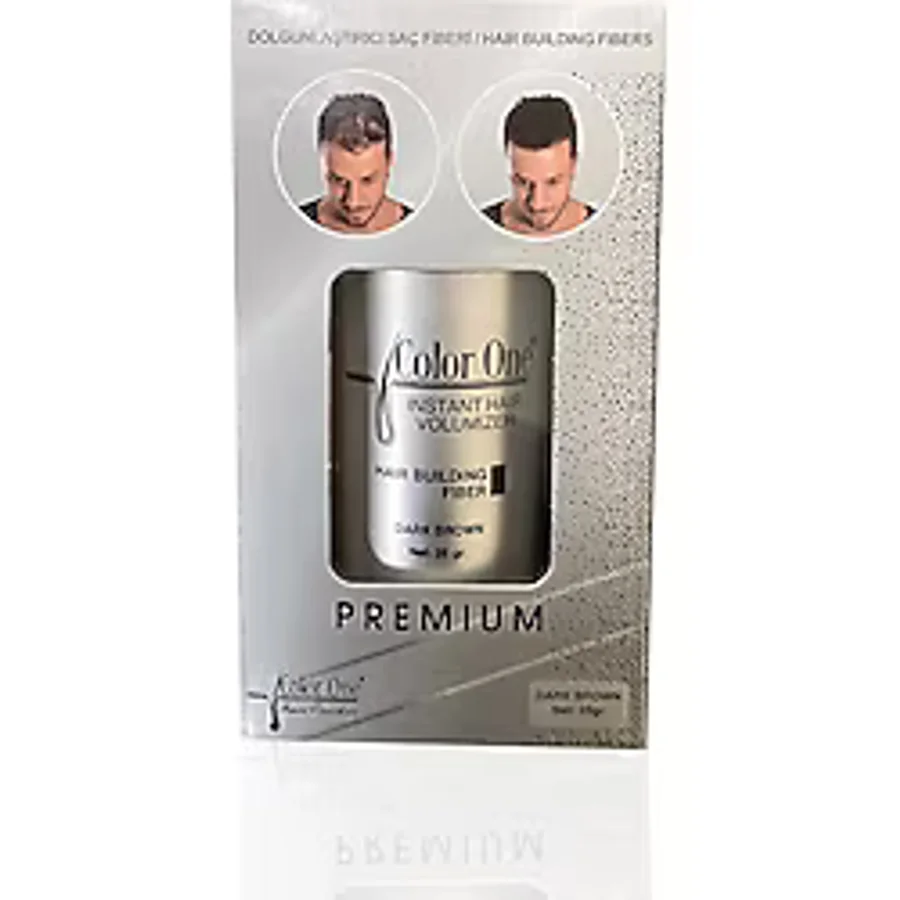 Color One Premium Dolgunlaştırıcı Saç Fiberi 25 gr Koyu Kahverengi