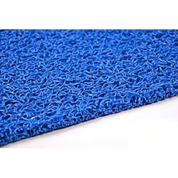 COLOURMAT Kaydırmaz Kaymaz Yolluk Karmaşık Halı Kıvırcık Paspas 1m X 2m (MAVİ)
