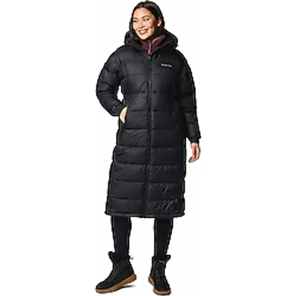 Columbia Pike Lake II Long WL3588-011 Kapüşonlu Siyah Kadın Şişme Mont