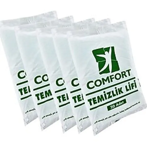 Comfort 5 Paket Hasta Temizlik Lifi - Nötr Sabun ve Fiber Etkisi ile Temizlik