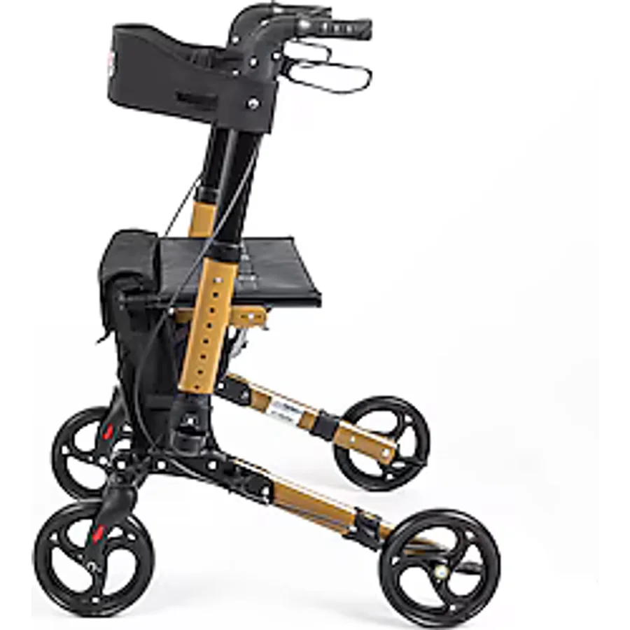 Comfort Plus DM-9102 Kahverengi Alüminyum Tekerlekli Rolatör