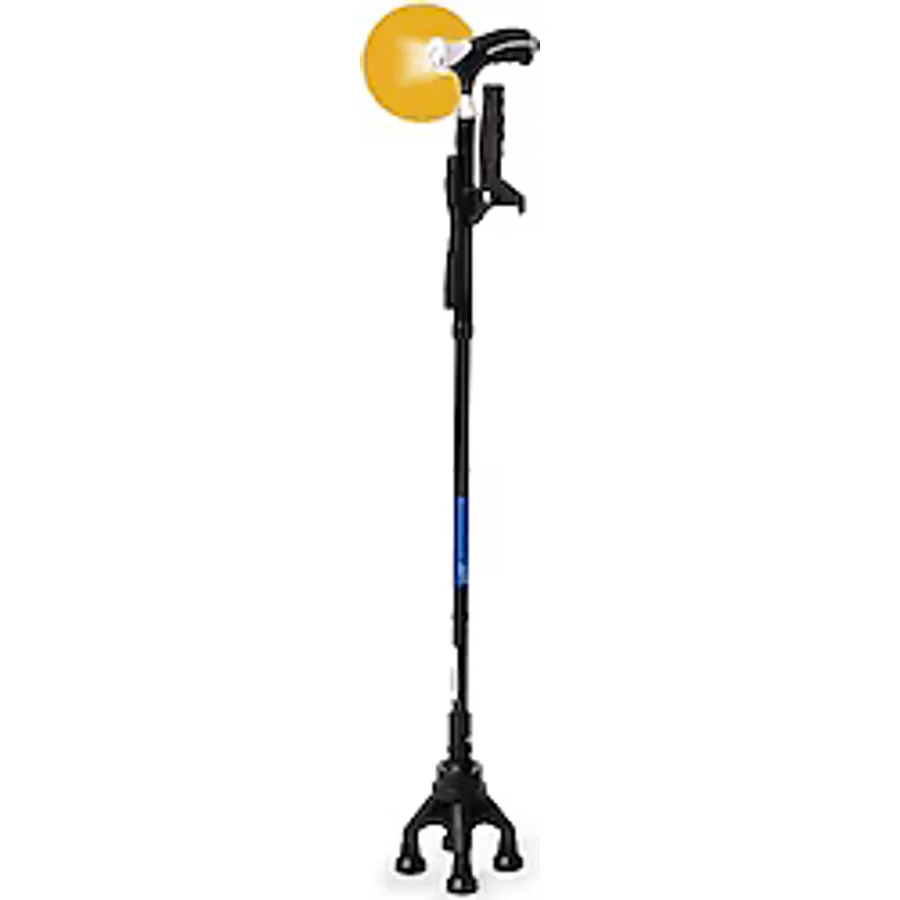Comfort Plus KY922 4 Ayaklı Işıklı Katlanır Baston