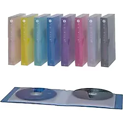 Comix Cd Kutusu 48 Li CD Kutusu CD Çantası Şeffaf Renkler