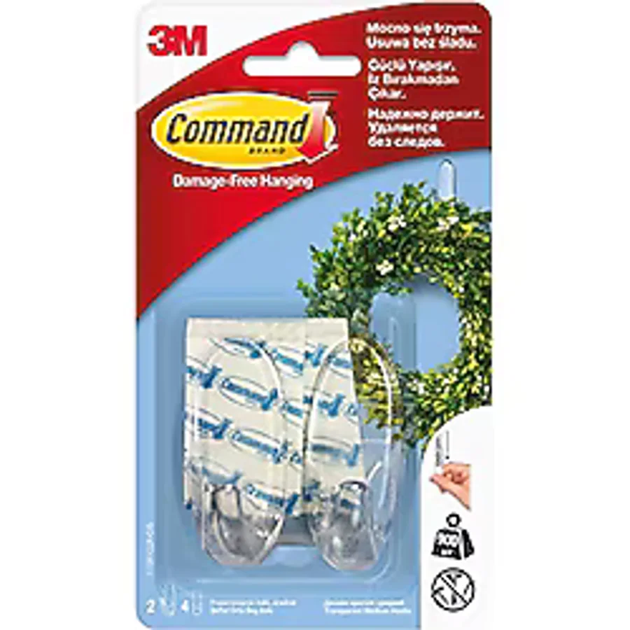 Command 17091 Orta Boy 3M Şeffaf Askı