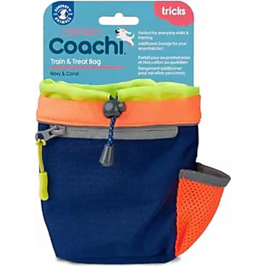 Company of Animals Coachi Profesyonel Köpek Eğitim ve Ödül Çantası, Lacivert Mercan Sarı