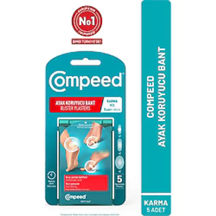 Compeed Acıyı Hızla Hafifleten Hidrokolloid Ayak Koruma ve Yara Bandı Karma Set
