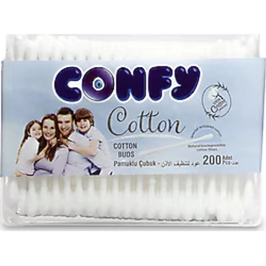 Confy Kulak Temizleme Çubuğu - 200 Adet