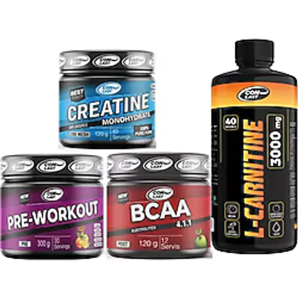 Conlast Gelişim Paket L-Carnetıne 3000mg/Pre-Workout 300g/Bcaa 300g/Creatine 120g