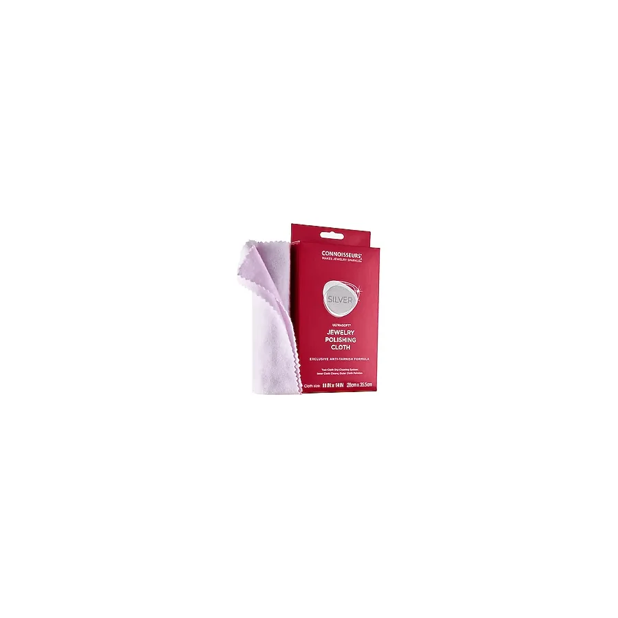 Connoisseurs Gümüş Temizleme Bezi - Silver Polishing Cloth - Kararma Giderici Parlatıcı Bakım Bezi - Takı & Gümüş Aksesuar Temizleyici