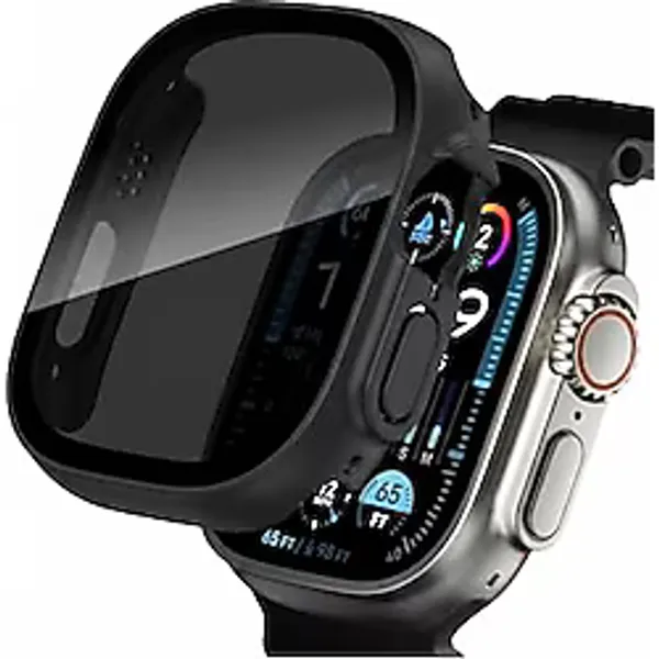 CONSTRAIN - Apple ile uyumlu Watch Ultra 1/2/3 49mm Pricvacy Hayalet Ekran ve Sert PC Kasa Koruyucu 32