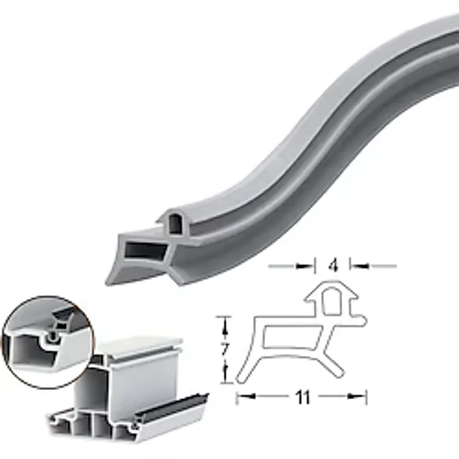 CONTACALL Pimapen Pvc Kapı Pencere Fitili Contası 25 Metre Gri