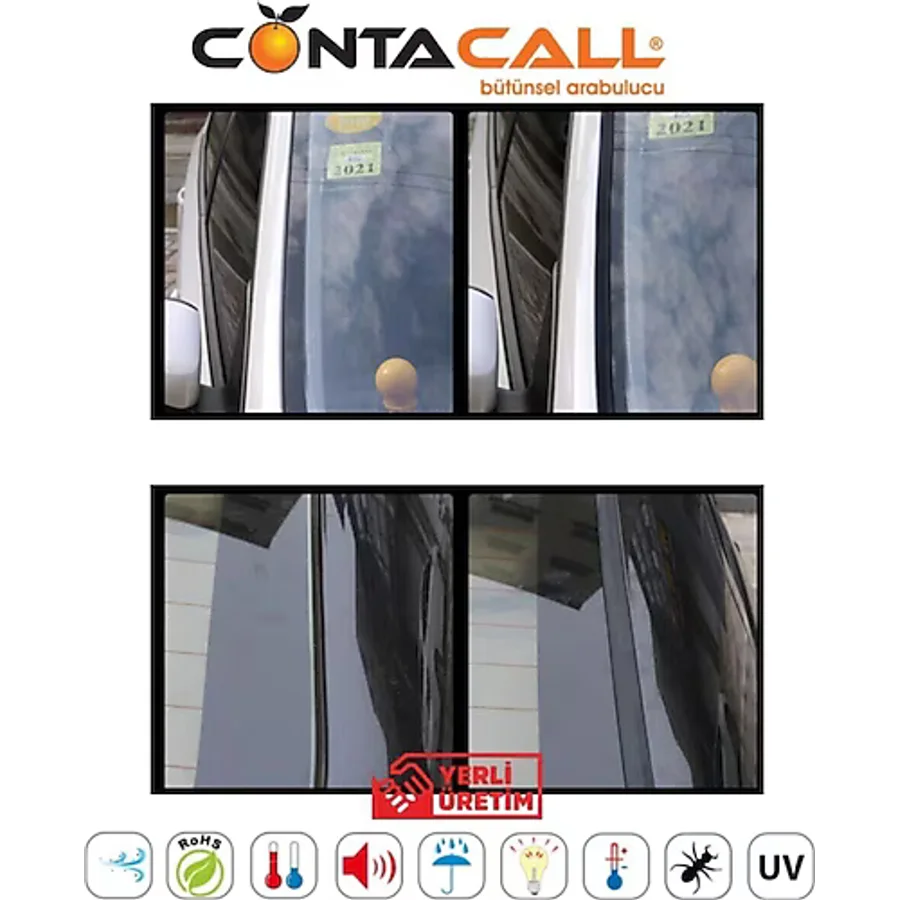 Contacall Üniversal Oto Kenar Fitilleri ön arka Cam Ve Sunroof Fitili 5 Metre