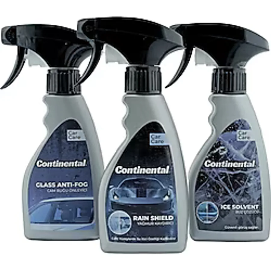 Continental Kış Seti Rain Shıeld Yağmur Kaydırıcı Ice Solvent Buz Çözücü Glass Anti-fog Buğu Önleyici