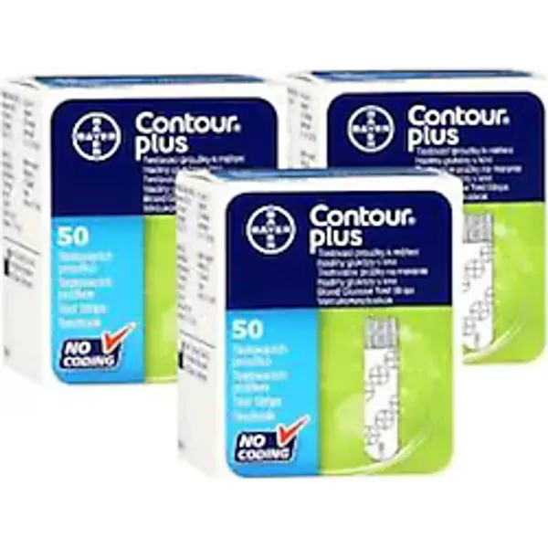 Contour Plus 50'li 3 Paket Şeker Ölçüm Çubuğu