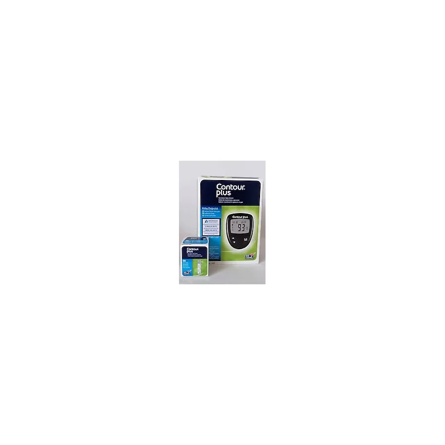Contour Plus Şeker Ölçüm Cihazı + 50'li 1 Paket Ölçüm Stribi