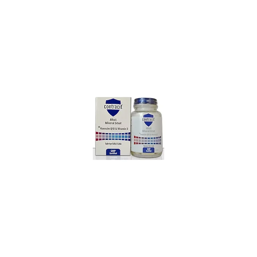 Contracit Koenzim Q10 & Vitamin D Takviye Edici Gıda 90 Tablet Alkalin Mineral İçerik