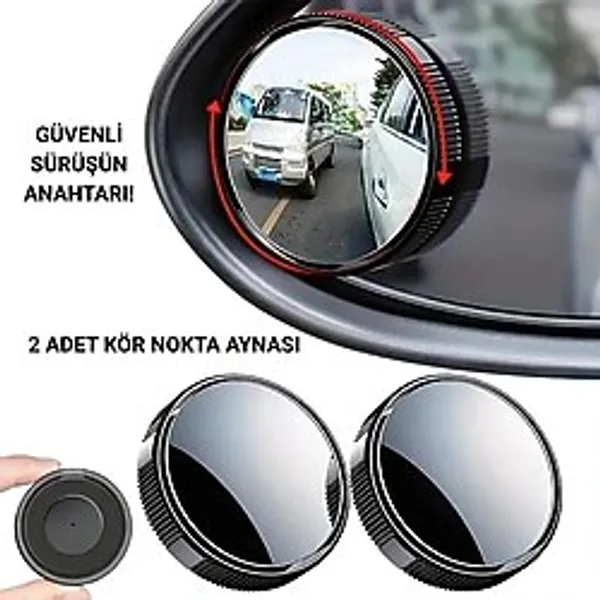 Coofbe Full View-Vision 2 Adet Araç Kör Nokta Aynası Geniş Açılı Geri Görüş Aynası Oto Kör Nokta Aynası