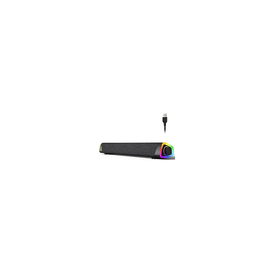 Coofbe Rgb Işıklı Vers.5.3 Bluetooth Masaüstü Hoparlör Tv Bilgisayar Soundbar Ses Sistemi Speaker Hoparlör