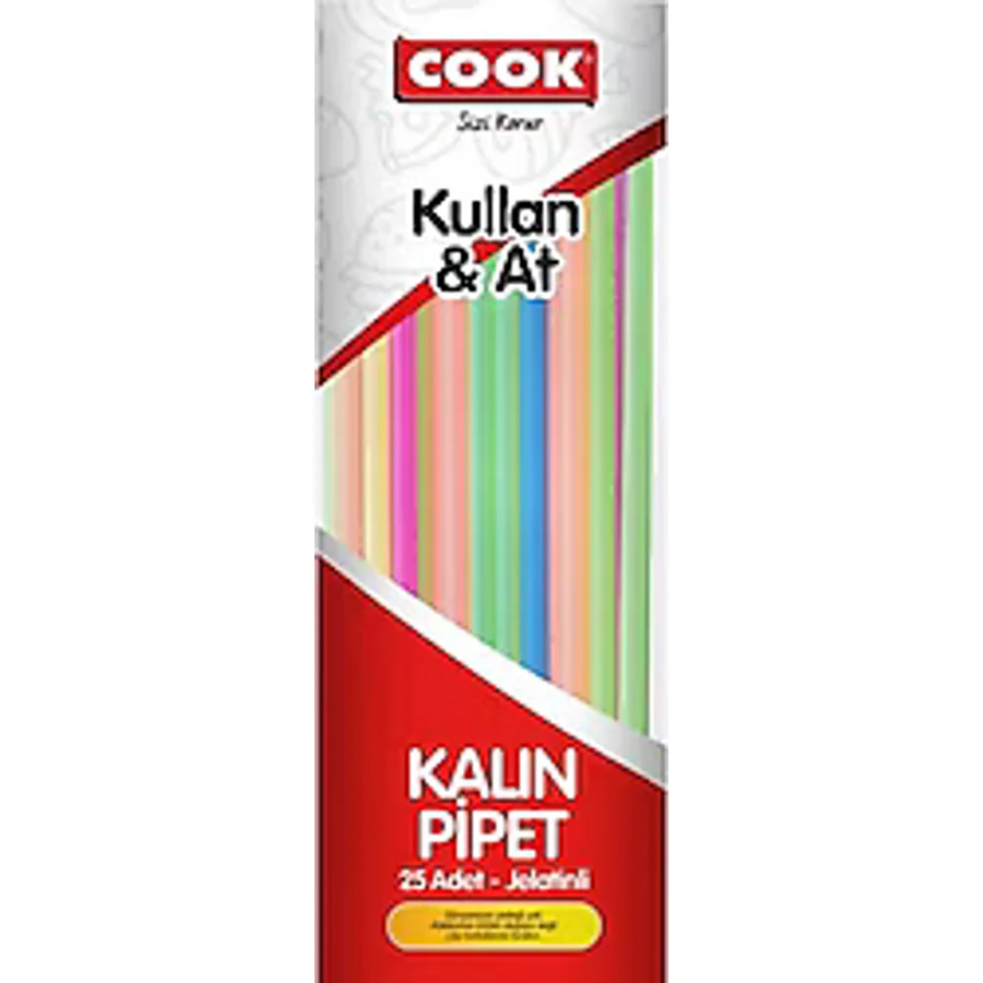 Cook 25'li Körüklü Jelatinli Plastik Pipet