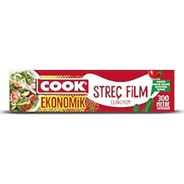 Cook Edt Streç Film, PE, Sarı, 30 cm x 300 m