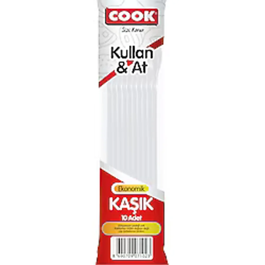 Cook Ekonomik Plastik Kaşık 10'lu