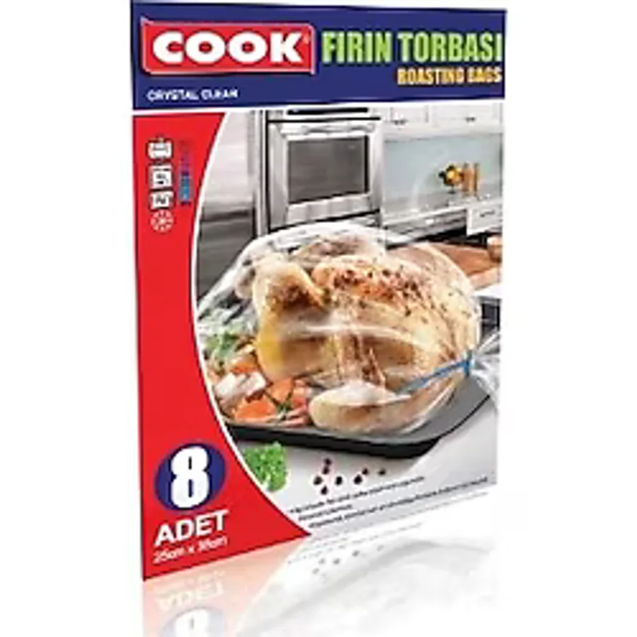 Cook Fırın Torbası Standart Boy 8'Li 2 Adet