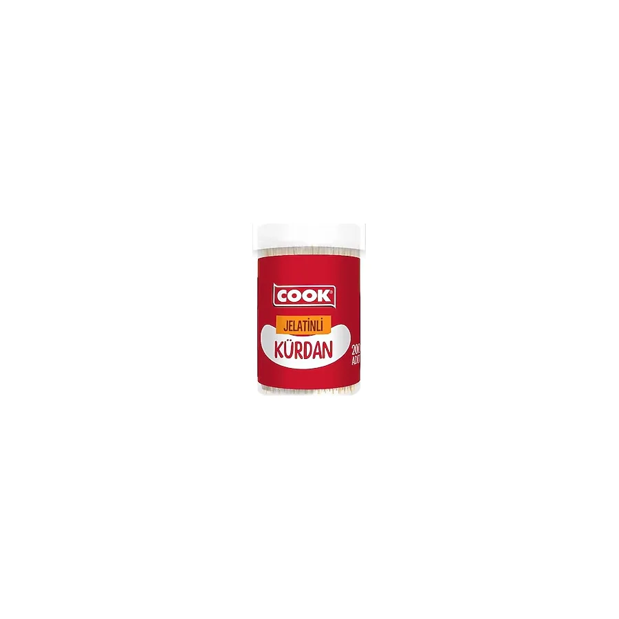 Cook Jelatinli Bambu Kürdan 200'lü