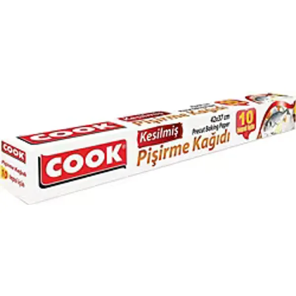 Cook Kesilmiş 42x37 cm 10 Yaprak Pişirme Kağıdı