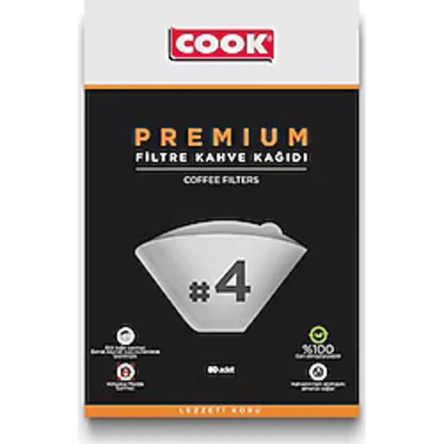 Cook Premium Filtre Kahve Kağıdı 80'li Ebat 4