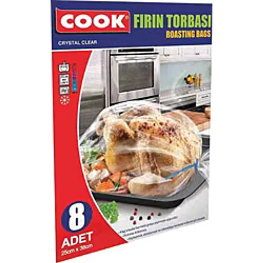 Cook Standart Boy 25x38 cm 8'li Fırın Poşeti