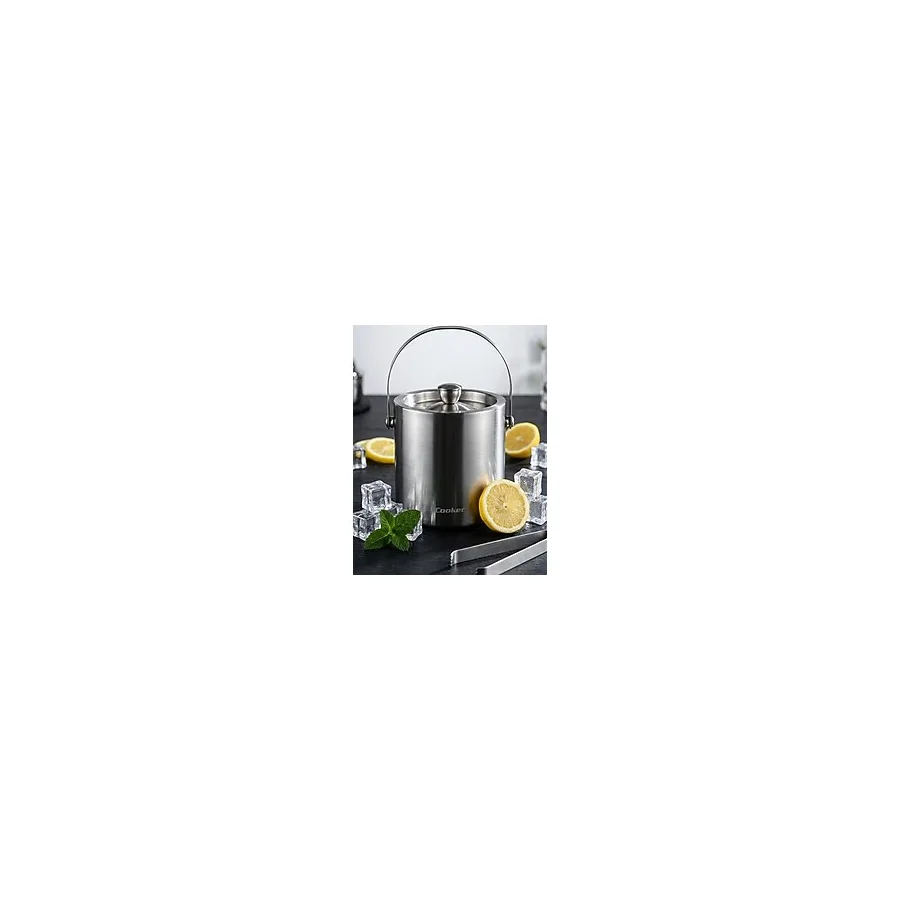 Cooker 1.6 Litre Çelik Buz Kovası YK1838 - Gümüş