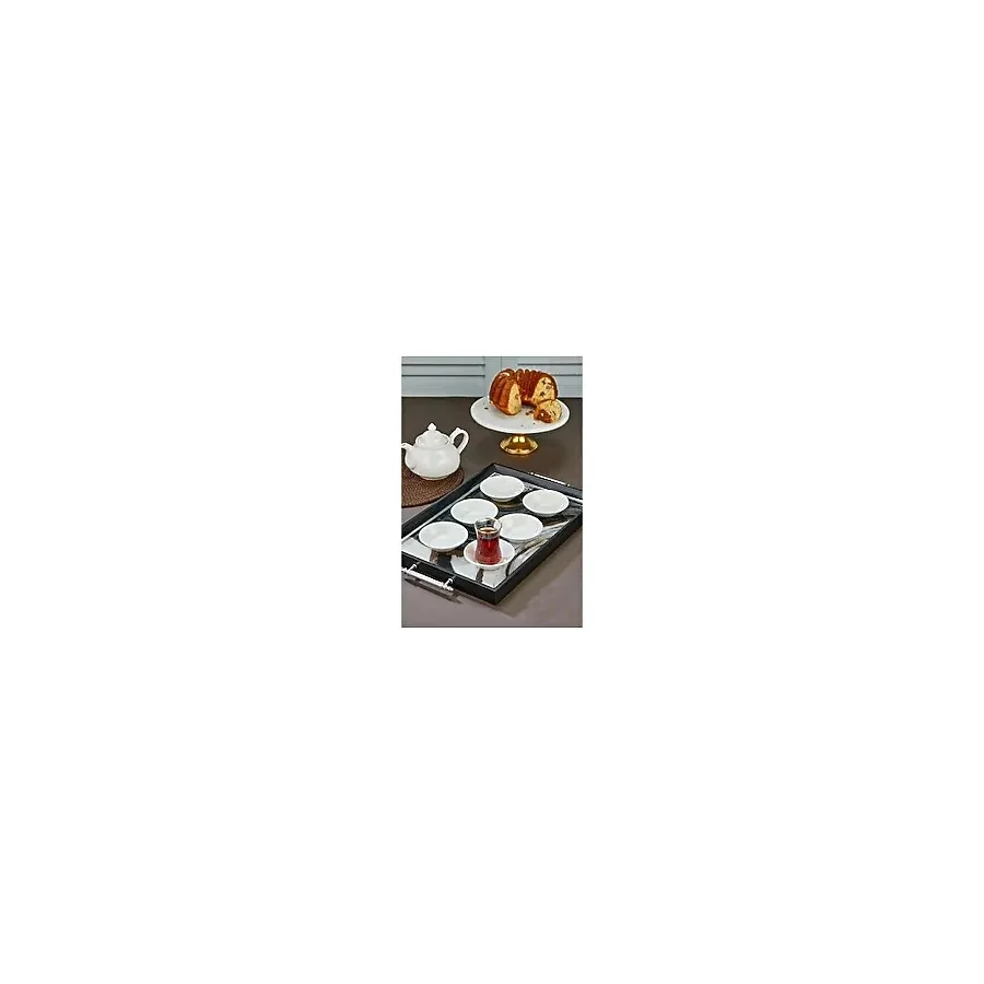 Cooker CKR4144 Porselen Beyaz Çay Tabağı 6 Lı