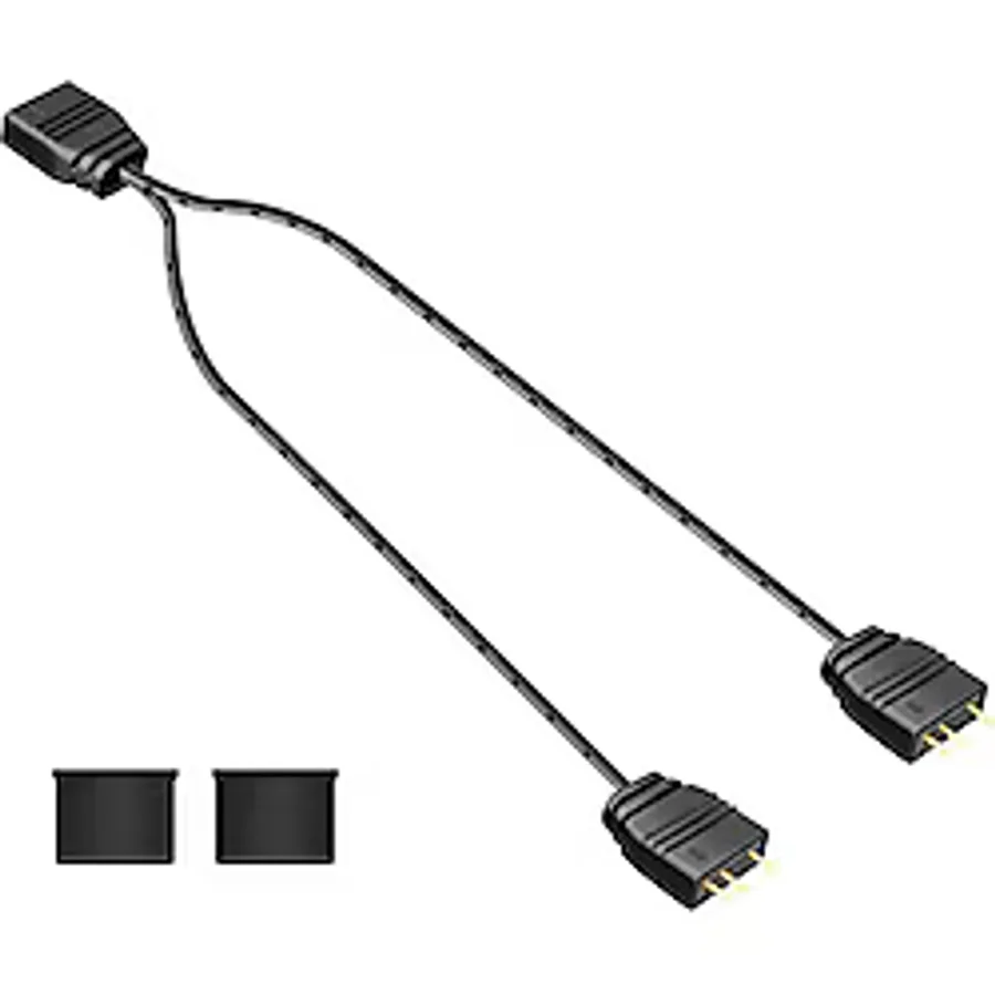 Cool Moon Coolmoon 5v 3pin Argb 2 Port Splitter Çoklayıcı Kablo - 5v 3pin Uzatma Kablosu ( 1 Dişi To 2 Erkek )